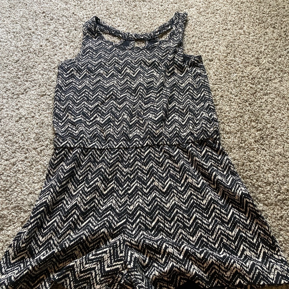 Black and white romper
